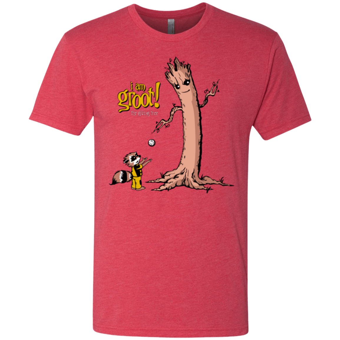 T-Shirts Vintage Red / Small Groot Is Giving Men's Triblend T-Shirt