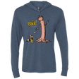 T-Shirts Indigo / X-Small Groot Is Giving Triblend Long Sleeve Hoodie Tee