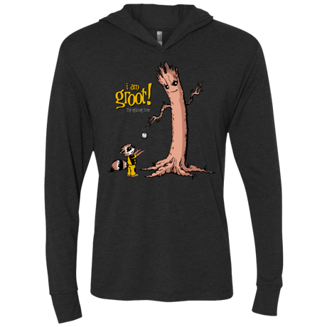 T-Shirts Vintage Black / X-Small Groot Is Giving Triblend Long Sleeve Hoodie Tee