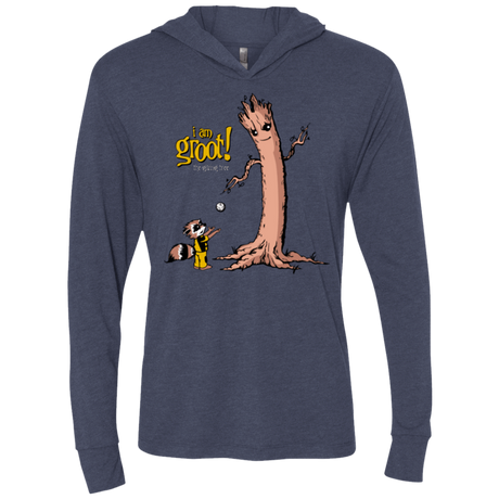 T-Shirts Vintage Navy / X-Small Groot Is Giving Triblend Long Sleeve Hoodie Tee