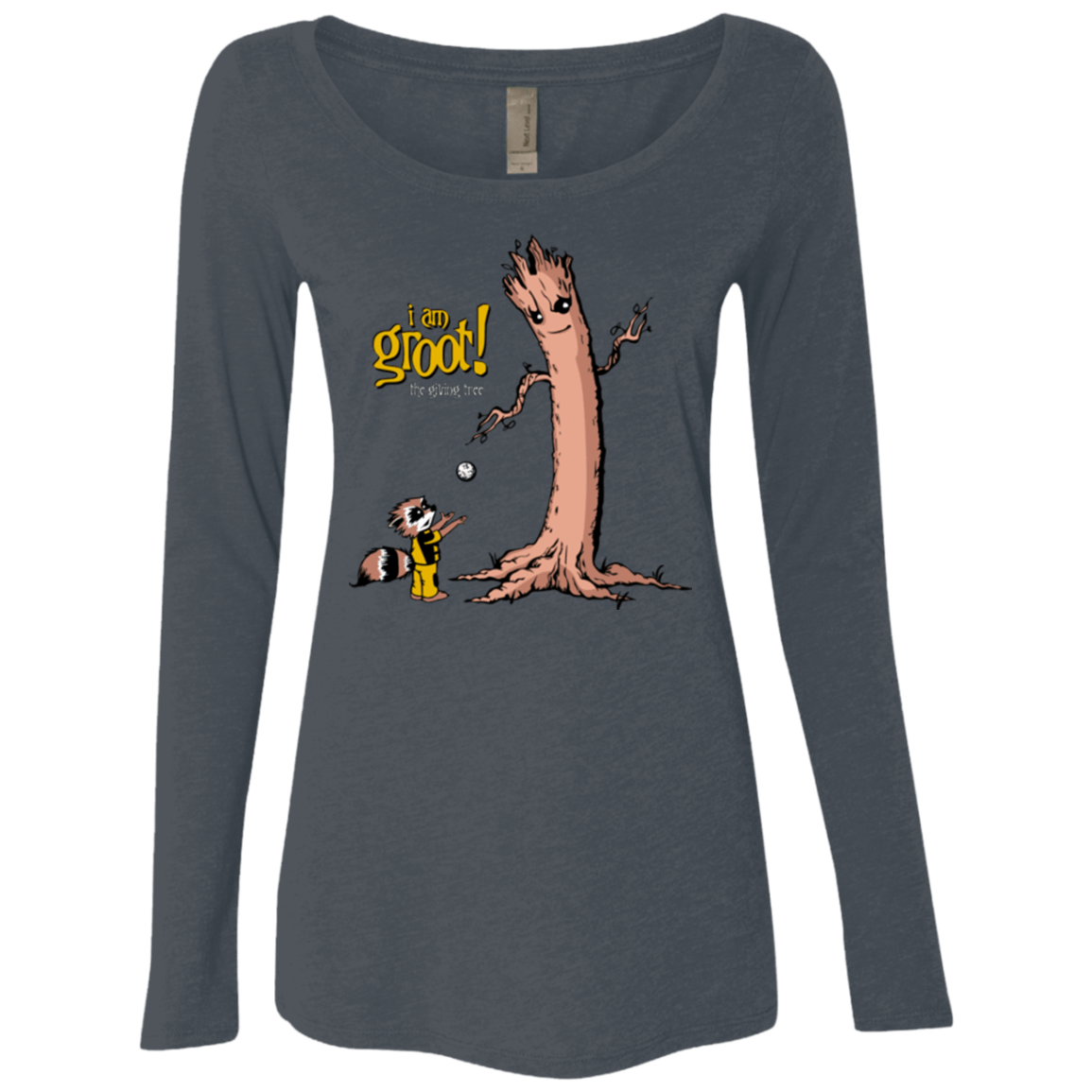 T-Shirts Vintage Navy / Small Groot Is Giving Women's Triblend Long Sleeve Shirt