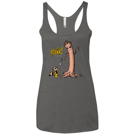 T-Shirts Premium Heather / X-Small Groot Is Giving Women's Triblend Racerback Tank
