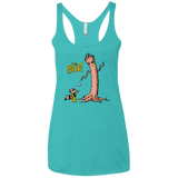 T-Shirts Tahiti Blue / X-Small Groot Is Giving Women's Triblend Racerback Tank