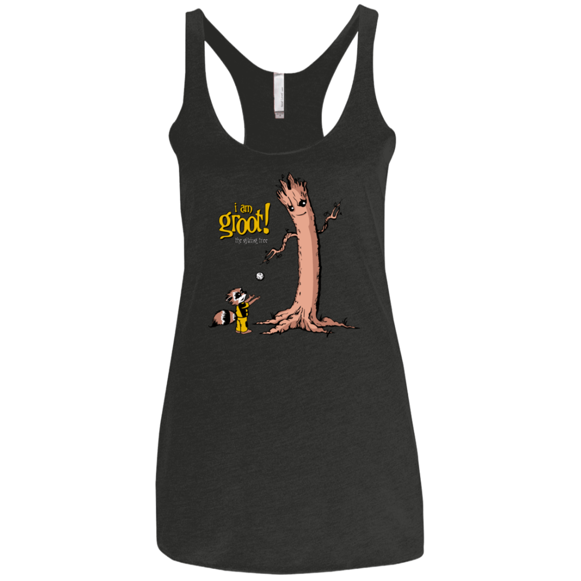 T-Shirts Vintage Black / X-Small Groot Is Giving Women's Triblend Racerback Tank