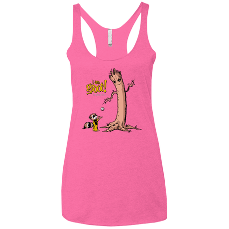T-Shirts Vintage Pink / X-Small Groot Is Giving Women's Triblend Racerback Tank