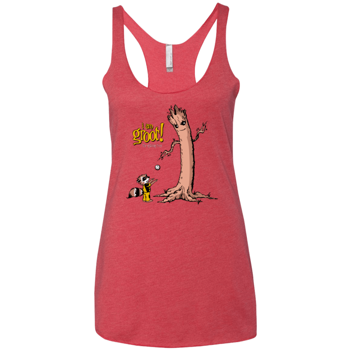 T-Shirts Vintage Red / X-Small Groot Is Giving Women's Triblend Racerback Tank