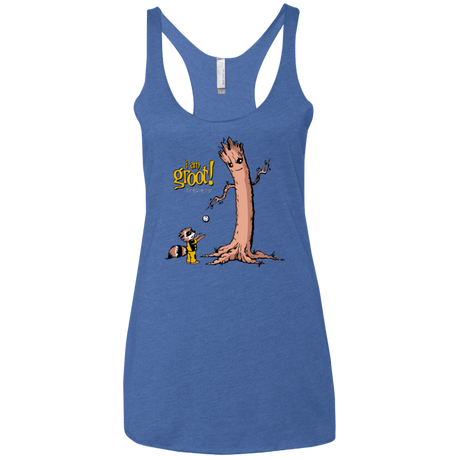 T-Shirts Vintage Royal / X-Small Groot Is Giving Women's Triblend Racerback Tank