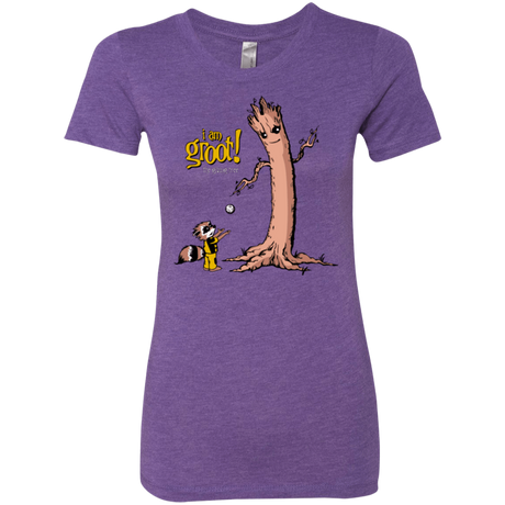 T-Shirts Purple Rush / Small Groot Is Giving Women's Triblend T-Shirt