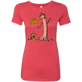 T-Shirts Vintage Red / Small Groot Is Giving Women's Triblend T-Shirt