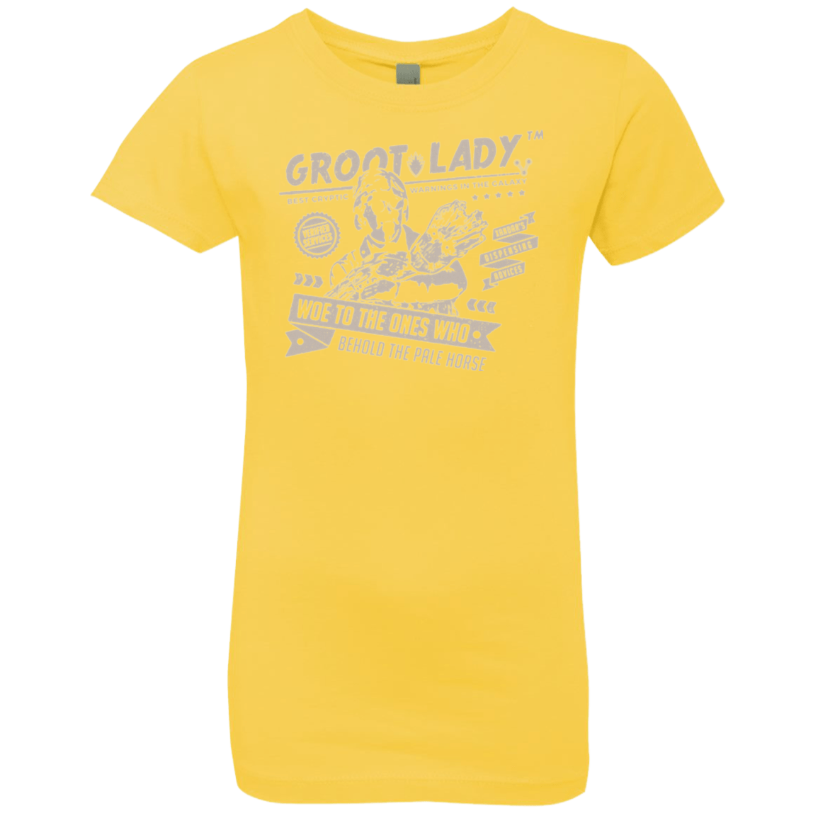 T-Shirts Vibrant Yellow / YXS Groot Lady Girls Premium T-Shirt
