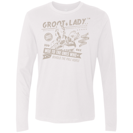 T-Shirts White / Small Groot Lady Men's Premium Long Sleeve