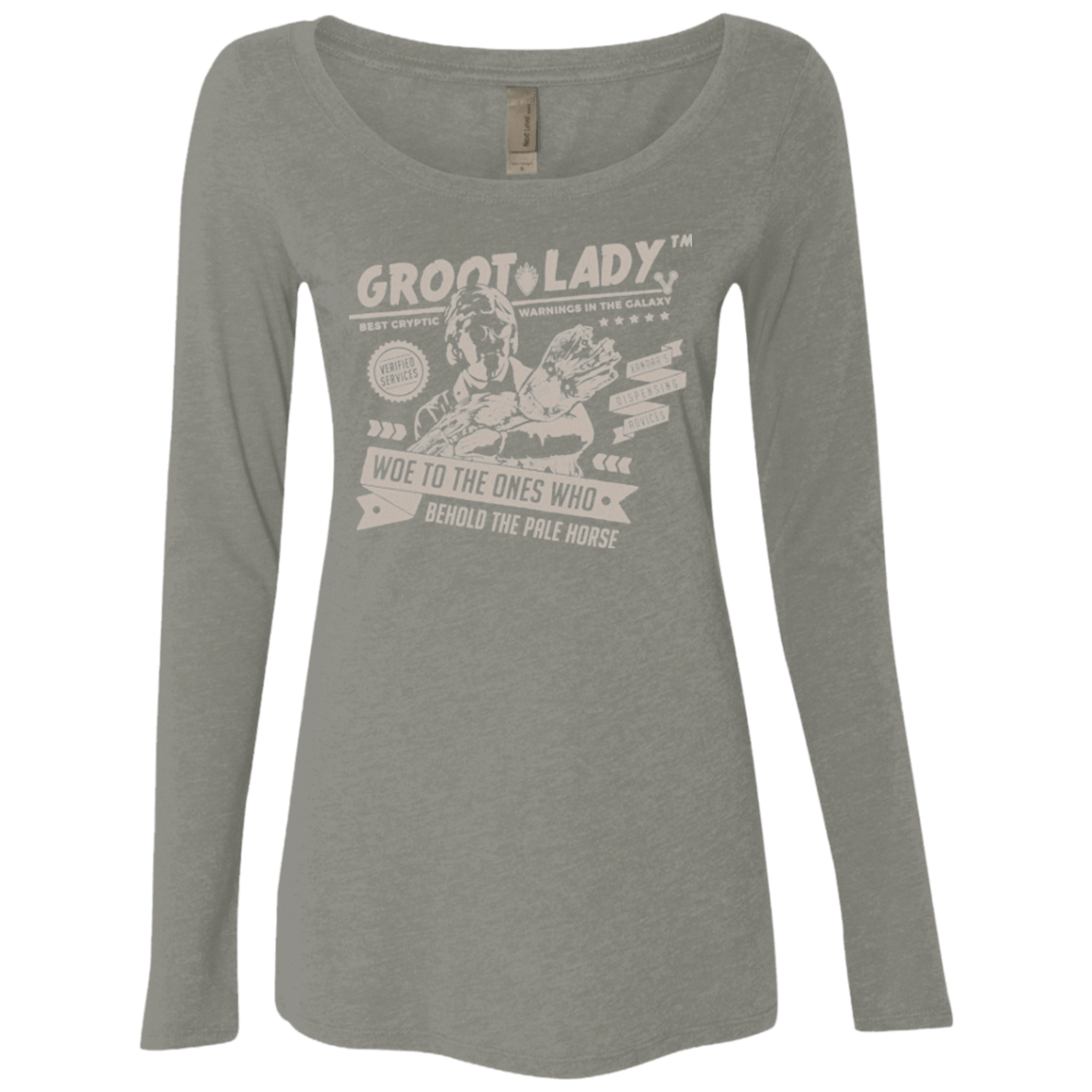 T-Shirts Venetian Grey / Small Groot Lady Women's Triblend Long Sleeve Shirt