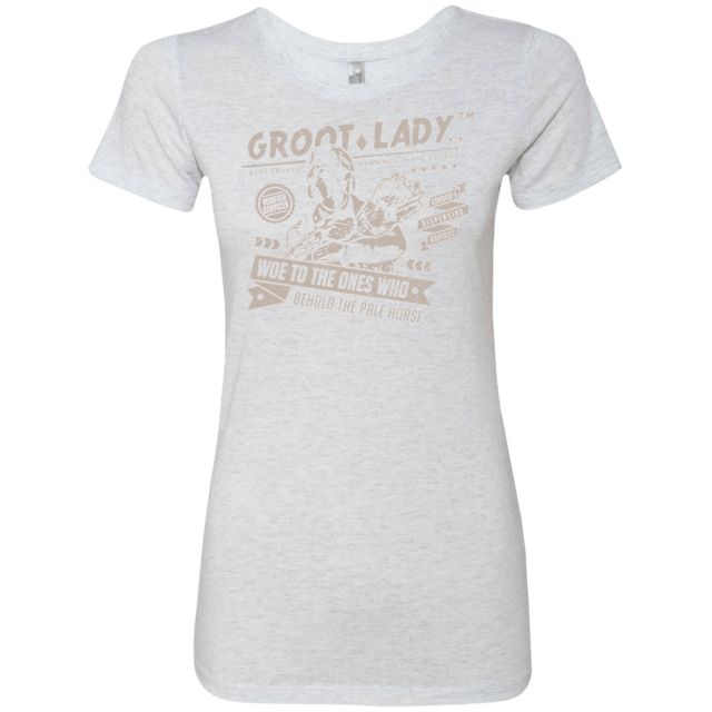 T-Shirts Heather White / Small Groot Lady Women's Triblend T-Shirt