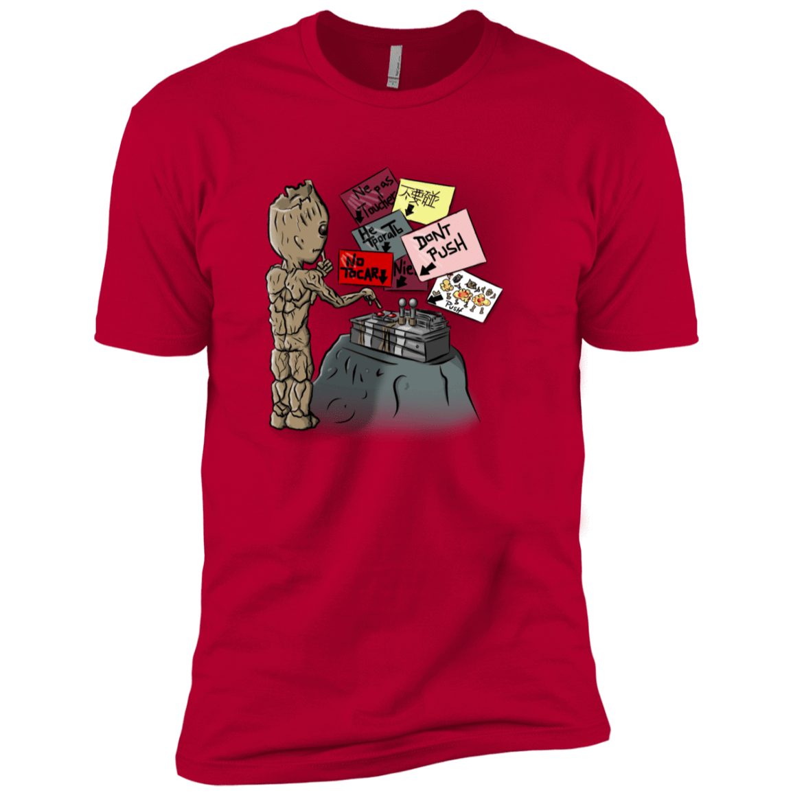 T-Shirts Red / YXS Groot No Touch Boys Premium T-Shirt
