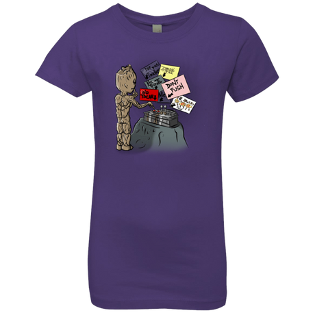 T-Shirts Purple Rush / YXS Groot No Touch Girls Premium T-Shirt