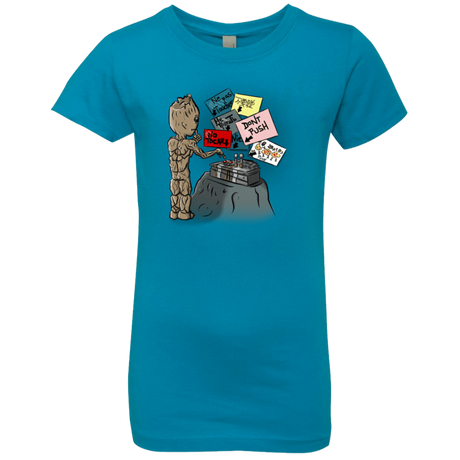 T-Shirts Turquoise / YXS Groot No Touch Girls Premium T-Shirt