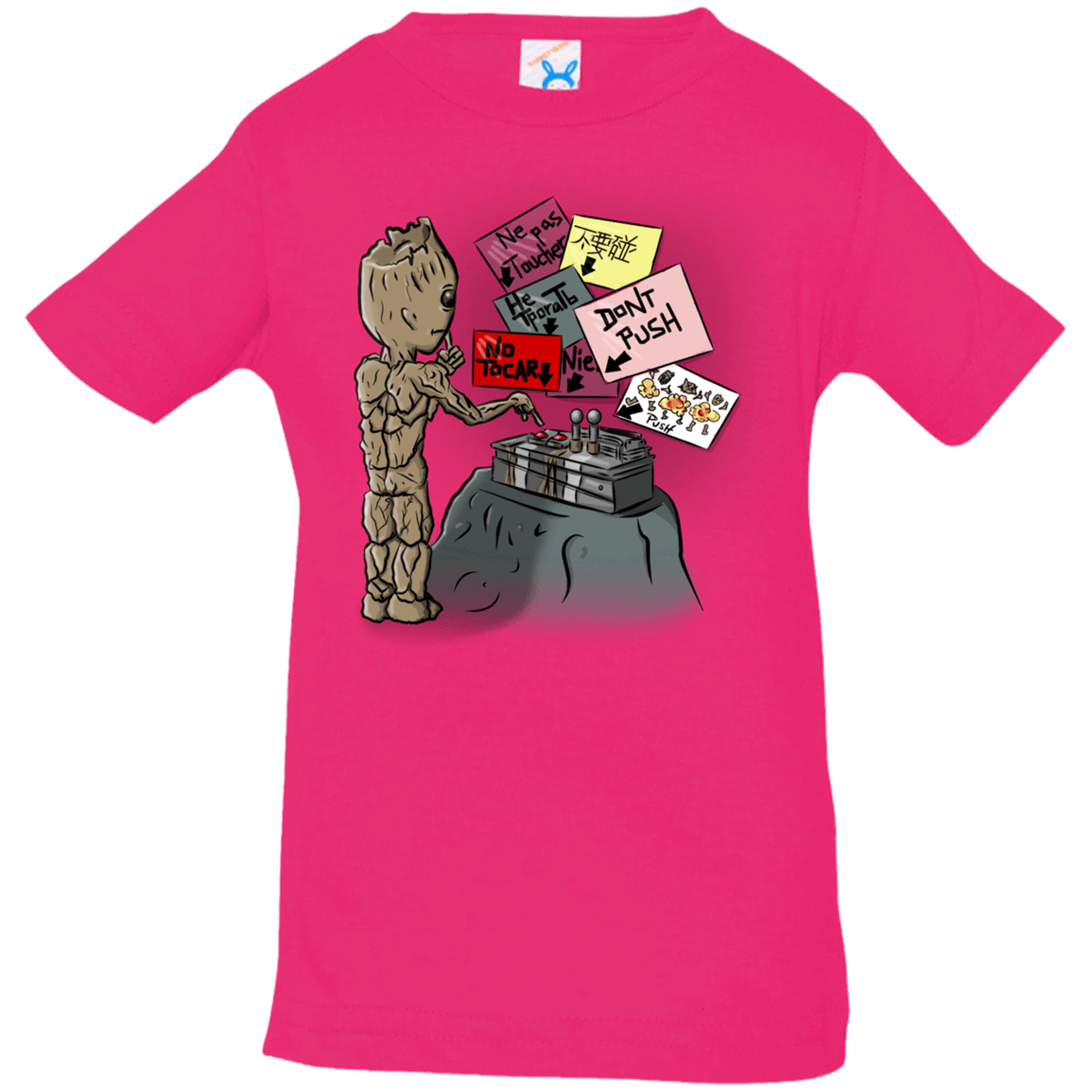T-Shirts Hot Pink / 6 Months Groot No Touch Infant Premium T-Shirt