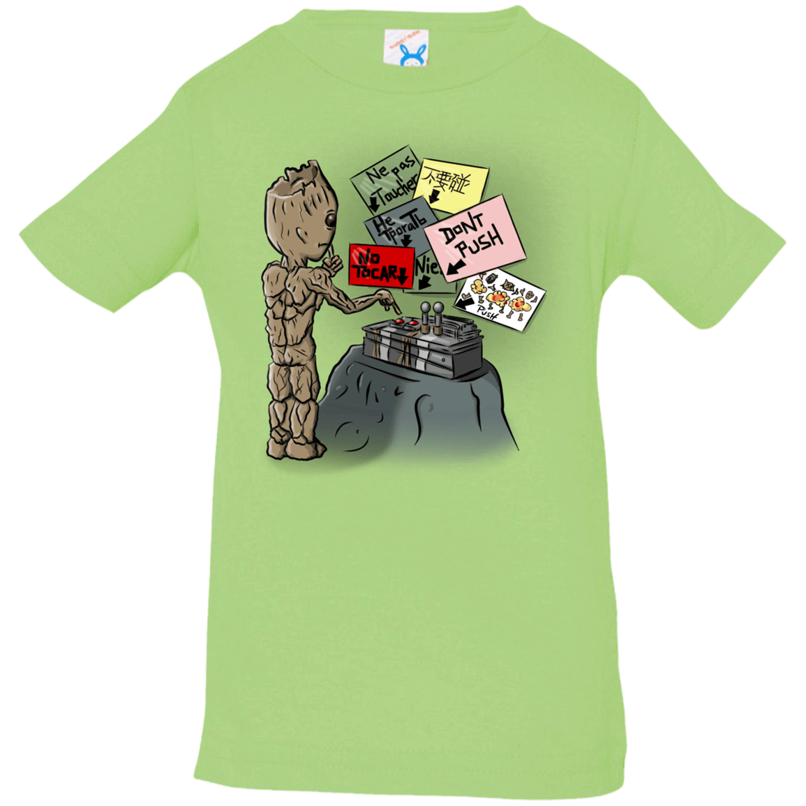 T-Shirts Key Lime / 6 Months Groot No Touch Infant Premium T-Shirt
