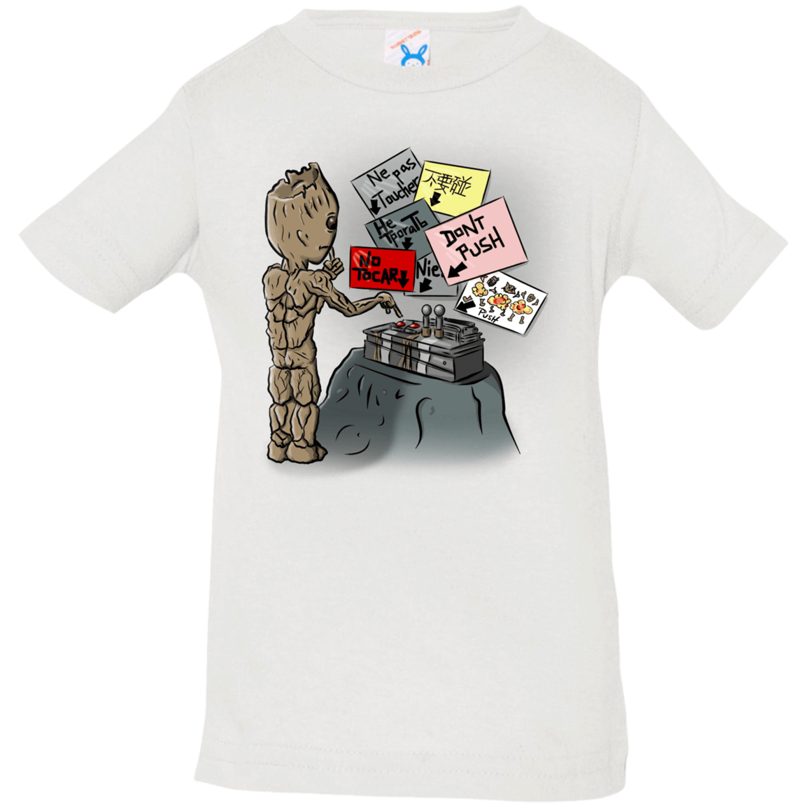 T-Shirts White / 6 Months Groot No Touch Infant Premium T-Shirt