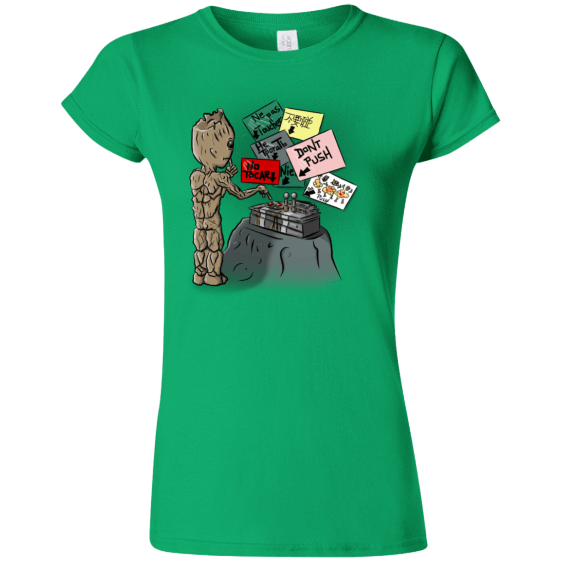 T-Shirts Irish Green / S Groot No Touch Junior Slimmer-Fit T-Shirt