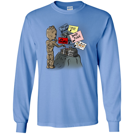 T-Shirts Carolina Blue / S Groot No Touch Men's Long Sleeve T-Shirt