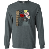 T-Shirts Dark Heather / S Groot No Touch Men's Long Sleeve T-Shirt