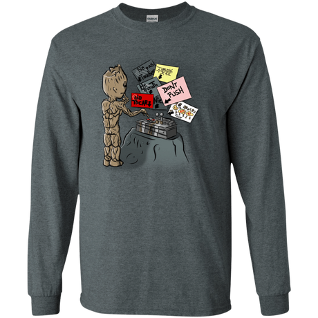 T-Shirts Dark Heather / S Groot No Touch Men's Long Sleeve T-Shirt