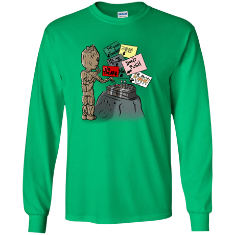 T-Shirts Irish Green / S Groot No Touch Men's Long Sleeve T-Shirt