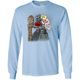 T-Shirts Light Blue / S Groot No Touch Men's Long Sleeve T-Shirt