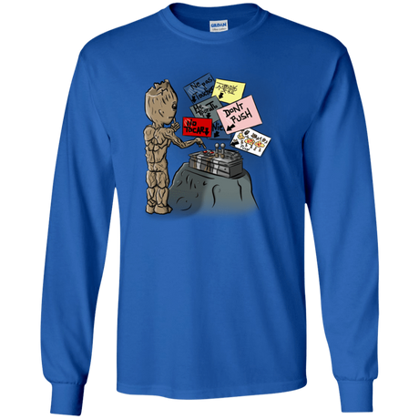 T-Shirts Royal / S Groot No Touch Men's Long Sleeve T-Shirt