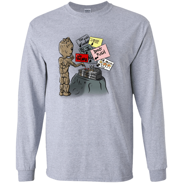 T-Shirts Sport Grey / S Groot No Touch Men's Long Sleeve T-Shirt