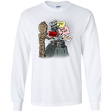 T-Shirts White / S Groot No Touch Men's Long Sleeve T-Shirt