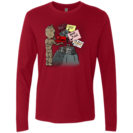 T-Shirts Cardinal / S Groot No Touch Men's Premium Long Sleeve