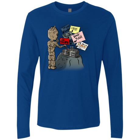 T-Shirts Royal / S Groot No Touch Men's Premium Long Sleeve