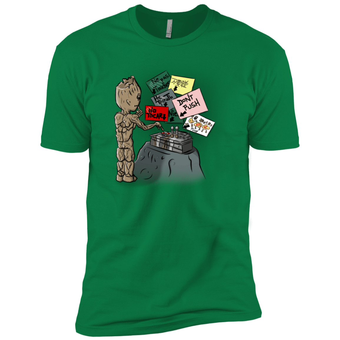 T-Shirts Kelly Green / X-Small Groot No Touch Men's Premium T-Shirt