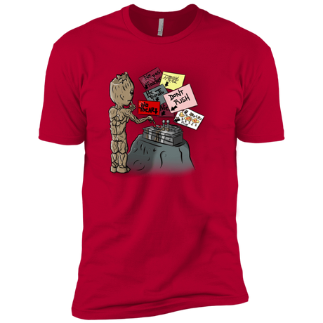 T-Shirts Red / X-Small Groot No Touch Men's Premium T-Shirt