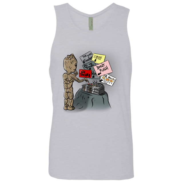 T-Shirts Heather Grey / S Groot No Touch Men's Premium Tank Top