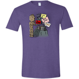 T-Shirts Heather Purple / S Groot No Touch Men's Semi-Fitted Softstyle