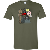 T-Shirts Military Green / S Groot No Touch Men's Semi-Fitted Softstyle