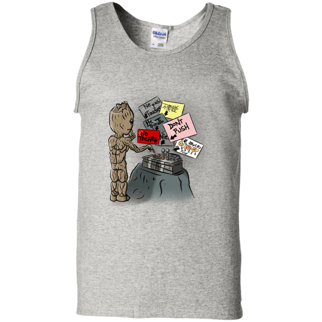 T-Shirts Ash / S Groot No Touch Men's Tank Top