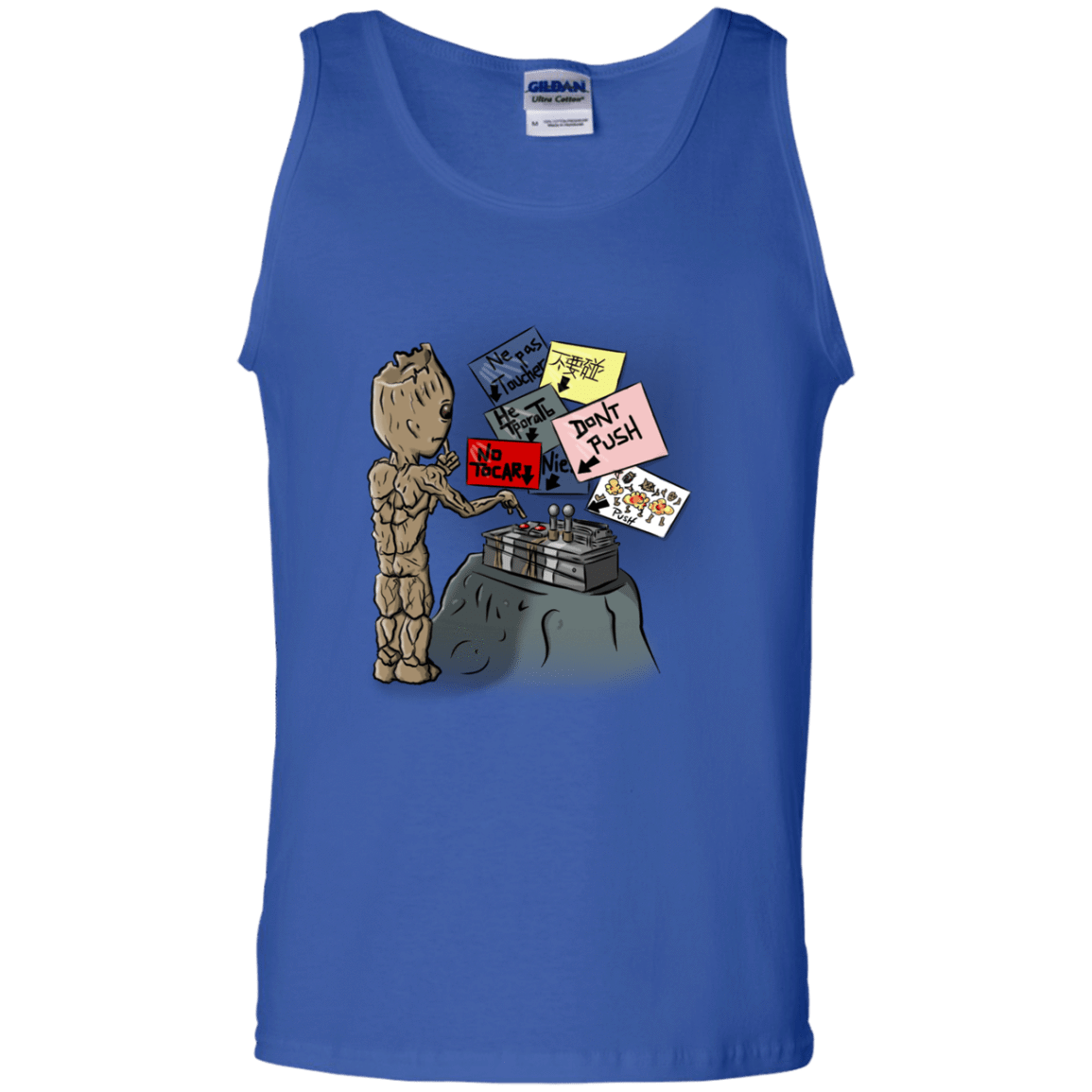 T-Shirts Royal / S Groot No Touch Men's Tank Top