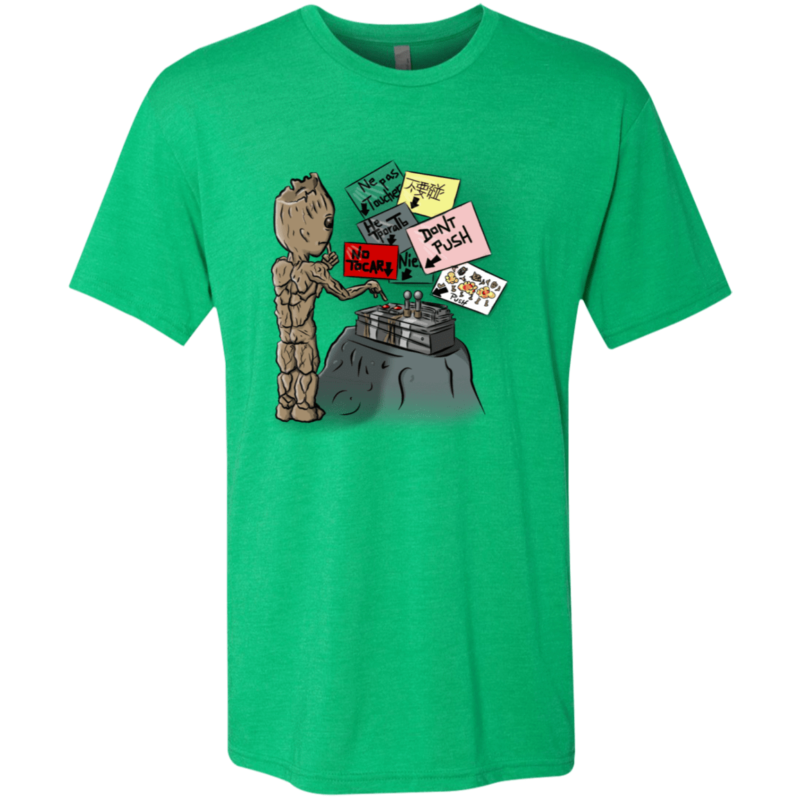 T-Shirts Envy / S Groot No Touch Men's Triblend T-Shirt