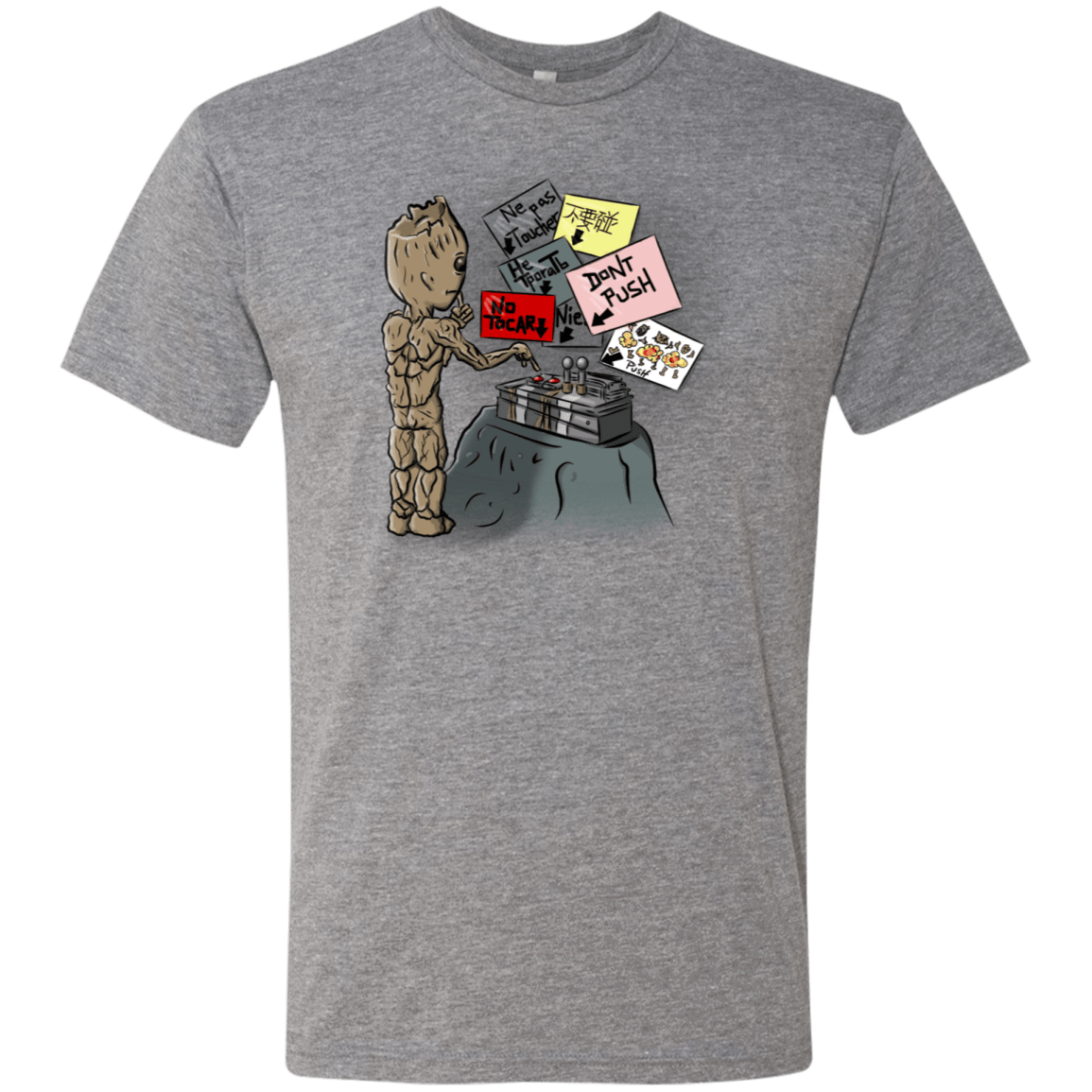 T-Shirts Premium Heather / S Groot No Touch Men's Triblend T-Shirt