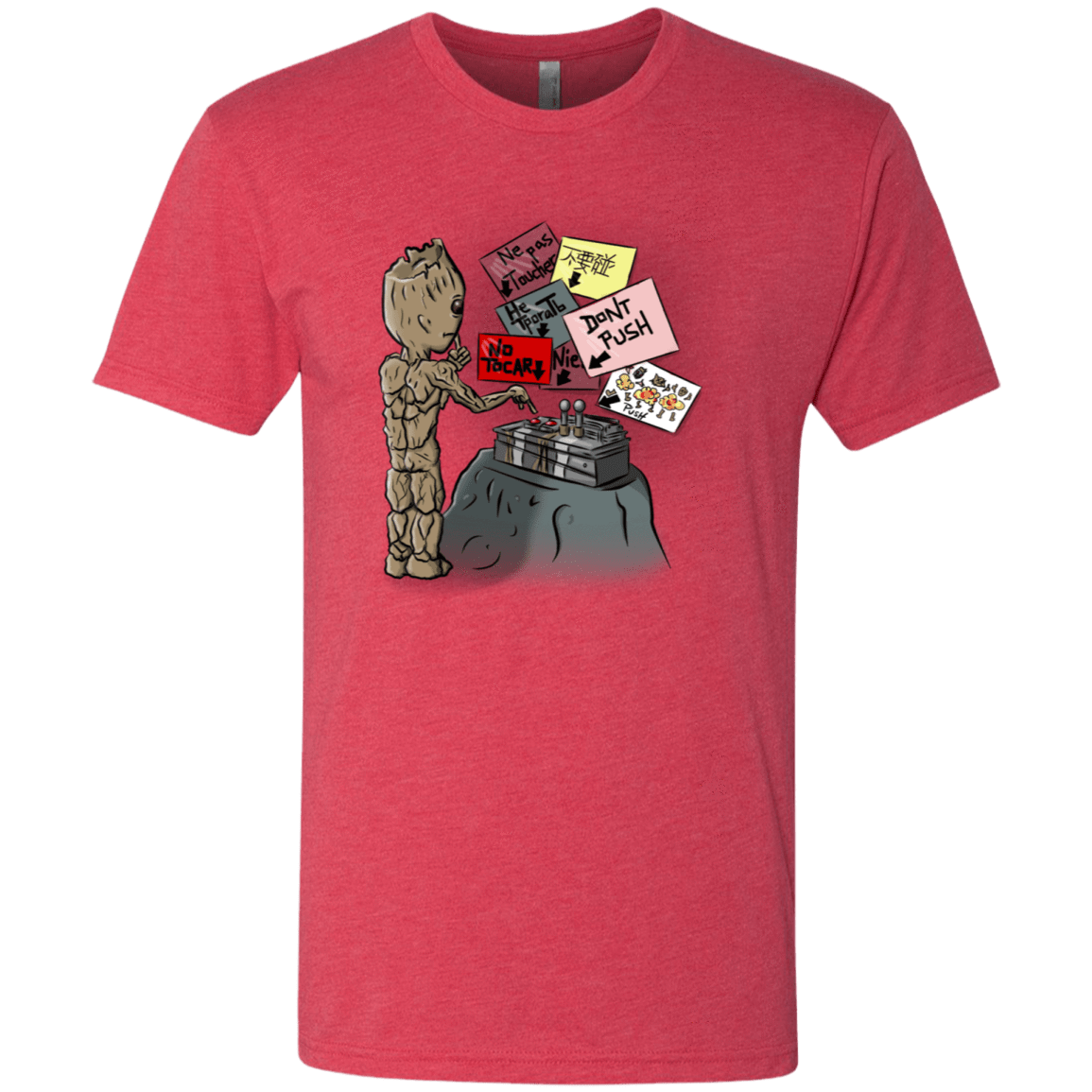 T-Shirts Vintage Red / S Groot No Touch Men's Triblend T-Shirt