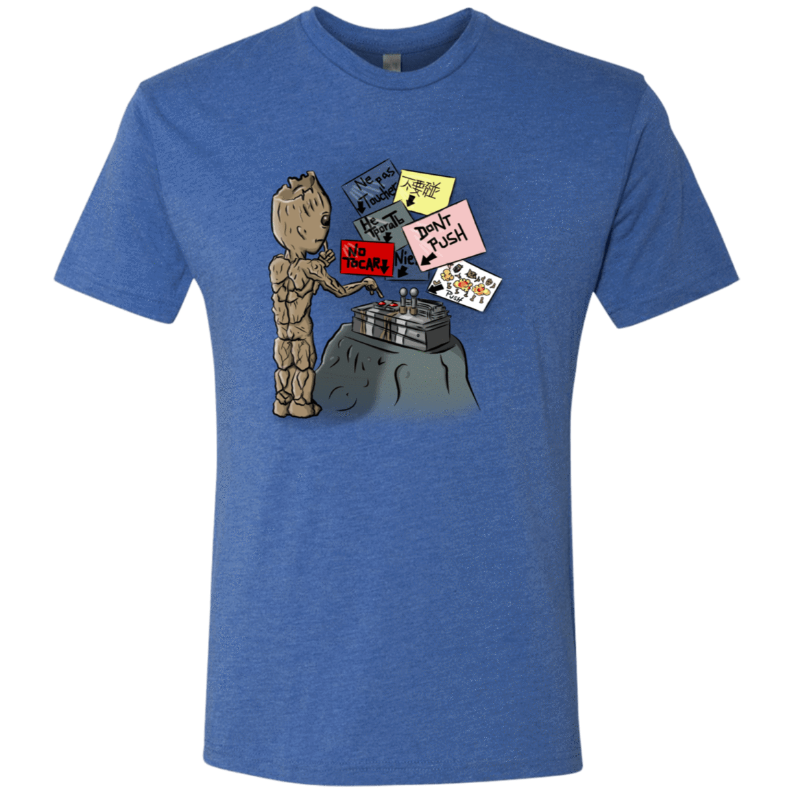 T-Shirts Vintage Royal / S Groot No Touch Men's Triblend T-Shirt