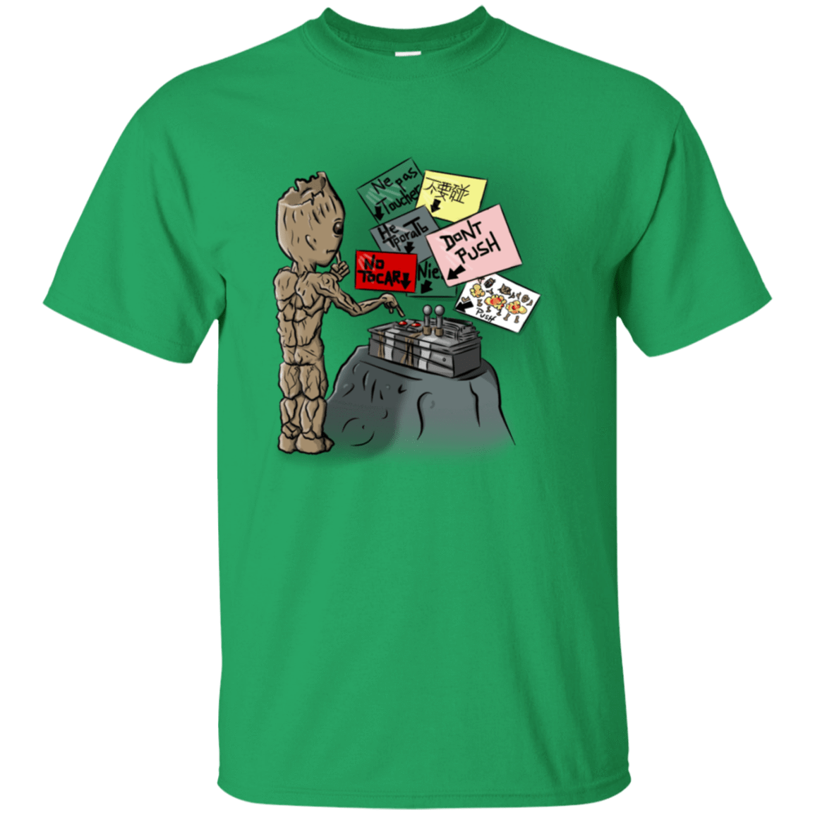T-Shirts Irish Green / S Groot No Touch T-Shirt