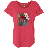 T-Shirts Vintage Red / X-Small Groot No Touch Triblend Dolman Sleeve