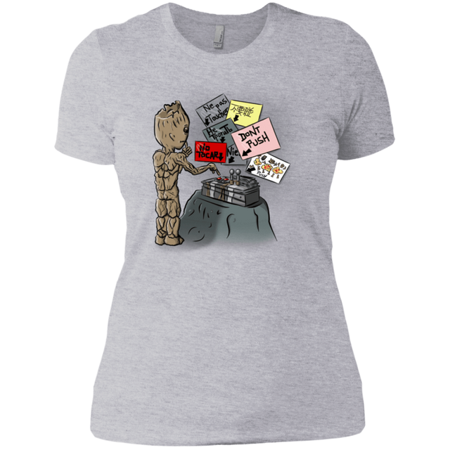 T-Shirts Heather Grey / X-Small Groot No Touch Women's Premium T-Shirt