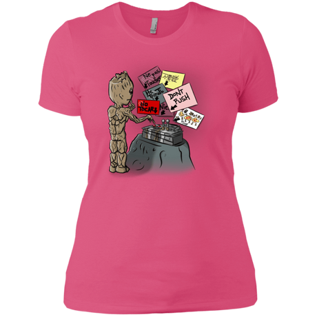 T-Shirts Hot Pink / X-Small Groot No Touch Women's Premium T-Shirt
