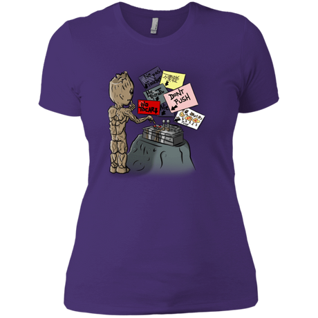 T-Shirts Purple Rush/ / X-Small Groot No Touch Women's Premium T-Shirt
